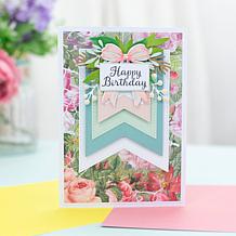 "As Is" Crafter's Companion Stitched Edge Nesting Die Stamp, Flag a...