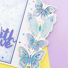 "As Is" Crafter's Companion Vertical Edge 3-piece Stamp and Die Set...