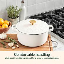 "As Is" Cuisinart 5qt Cast Iron Casserole Dish with Cover
