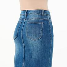 "As Is" Curations x Nicole Hickl Stretch Denim Pencil Skirt