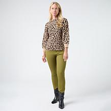 "As Is" DG2 by Diane Gilman Boatneck Jacquard Sweater