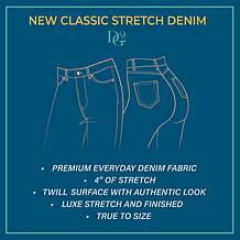 As Is DG2 by Diane Gilman Classic Stretch Pintuck Pocket Bootcut Jean