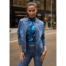 "As Is" DG2 by Diane Gilman CoolMax® Denim French Country Jacket