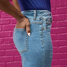 "As Is" DG2 by Diane Gilman Coolmax® Shaper Stretch Denim Straight ...