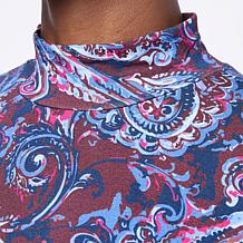 "As Is" DG2 by Diane Gilman Dolman Turtleneck Top