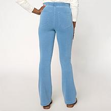 "As Is" DG2 by Diane Gilman Knit Flex Pull-On Pintuck Bootcut Pant