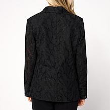 "As Is" DG2 by Diane Gilman Lace Raglan Blazer