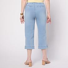 "As Is" DG2 by Diane Gilman Legacy Stretch Denim Pull-On Crop Pant