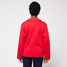 "As Is" DG2 by Diane Gilman Lux Touch Denim Patch Pocket Utility Ja...