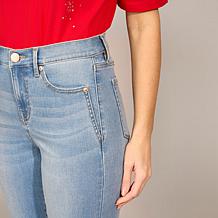 "As Is" DG2 by Diane Gilman Lux Touch Denim Straight-Leg Jean