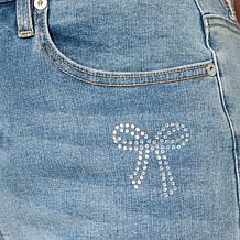 "As Is" DG2 by Diane Gilman NC Stretch Denim Embellished Skinny Jean