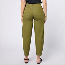 "As Is" DG2 by Diane Gilman New Classic Stretch Barely Barrel-Leg Jean