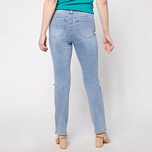 "As Is" DG2 by Diane Gilman New Classic Stretch Denim 3D Embellishe...