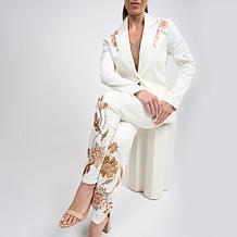 "As Is" DG2 by Diane Gilman New Classic Stretch Denim Embellished S...