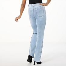 "As Is" DG2 by Diane Gilman New Classic Stretch Denim Mini Bootcut ...