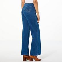 "As Is" DG2 by Diane Gilman New Classic Stretch Pull-On Wide-Leg Jean