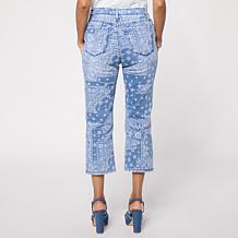 "As Is" DG2 by Diane Gilman New Classic Stretch Scarf Print Straigh...