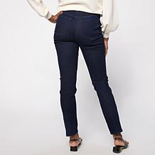 "As Is" DG2 by Diane Gilman New Classic Stretch Sequin Straight-Leg...