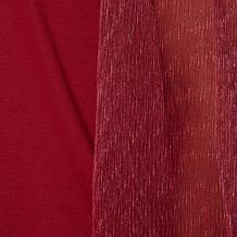 "As Is" DG2 by Diane Gilman Plisse Sleeve Knit Top