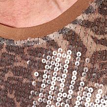 "As Is" DG2 by Diane Gilman Sequin Knit Short-Sleeve T-shirt Dress