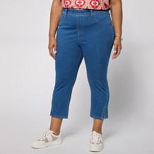 "As Is" DG2 by Diane Gilman Super Stretch Knit Denim Crop Jegging