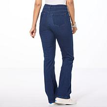 "As Is" DG2 by Diane Gilman Super Stretch Knit Denim Front-Seam Boo...