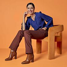 "As Is" DG2 by Diane Gilman Virtual Stretch Angled Pocket Trouser Jean