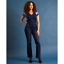 "As Is" DG2 by Diane Gilman Virtual Stretch Denim Comfort Waist Boo...