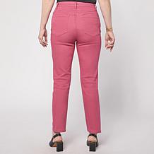 "As Is" DG2 by Diane Gilman Virtual Stretch Straight Crop Jean - Fa...