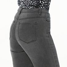 "As Is" DG2 New Classic Denim Stretch Faux Button Fly Bermuda Shorts