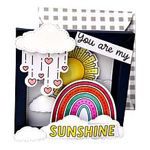 "As Is" Diamond Press 3D 5" x 5" Shadow Box and Envelope Kit
