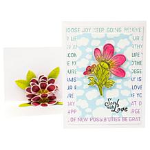 "As Is" Diamond Press Heart Flowers Stamp and Die Pop-Up Card Kit
