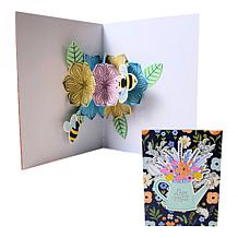 "As Is" Diamond Press Heart Flowers Stamp and Die Pop-Up Card Kit