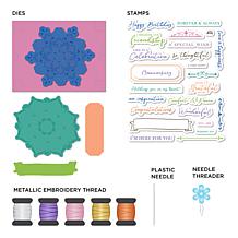 "As Is" Diamond Press Sewing Mandalas Stamp and Die Kit