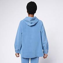 "As Is" Diane Gilman Knit Flex Crystal Trimmed Swing Jacket