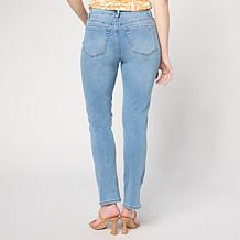 "As Is" Diane Gilman Legacy Stretch Slit Front Skinny Jean