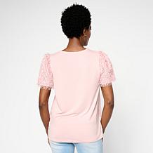 "As Is" Diane Gilman Novelty Sleeve Easy Top