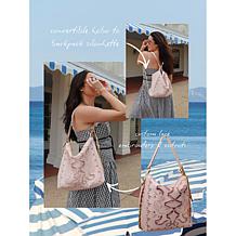 "As Is" DiFerdinando Ribbon Reverie Convertible Hobo to Backpack