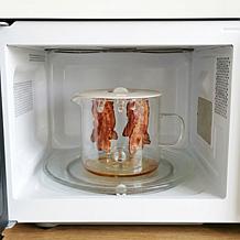 "As Is" Dishy Glass Microwave Bacon Cooker