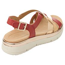"As Is" easy spirit Indie Leather Platform Sandal