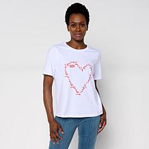 "As Is" Elle Get the Look Crew-Neck Graphic Tee