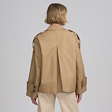 "As Is" Elle Get the Look Cropped Trench Jacket