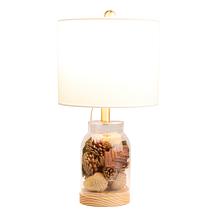 "As Is" Emryn House 21" Fillable Glass Table Lamp w/LED Bulb