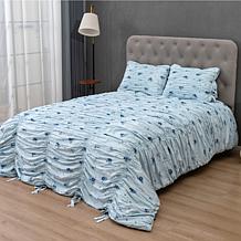 "As Is" Emryn House 3-piece Ruched Comforter Set