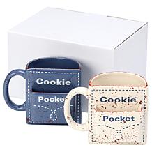 "As Is" Emryn House Cookie Pocket Mugs Set of 2 with Gift Box