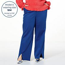 "As Is" G by Giuliana Black Label High-Rise Woven Wide Leg Trouser