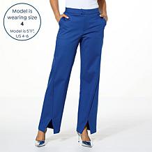 "As Is" G by Giuliana Black Label High-Rise Woven Wide Leg Trouser