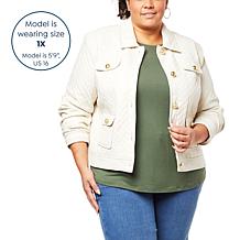 "As Is" G by Giuliana Black Label Quilted Faux Leather Jacket