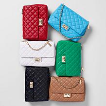 "As Is" G by Giuliana Black Label Quilted Leather Crossbody