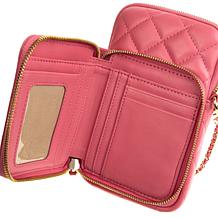 "As Is" G by Giuliana Black Label Quilted Leather Crossbody